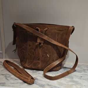 Leaders In Leather Brown Crossbody/Shoulder Bag